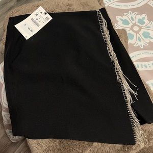 Zara Skirt Black and silver